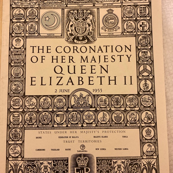 Other Authentic Queen Elizabeth Souvenir Coronation Program Poshmark